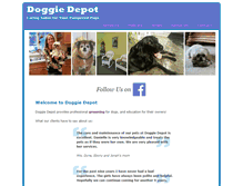 Tablet Screenshot of doggiedepotpetgrooming.com